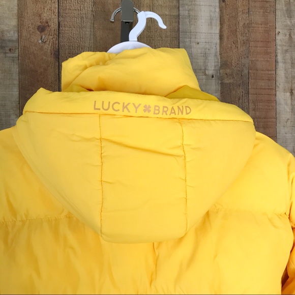 Lucky Brand Jackets & Coats | Lucky Brand Puffer Coat Yellow Throwback New | Poshmark